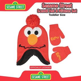 img 2 attached to 🧤 Sesame Street Winter Toddler Mittens Boys' Accessories for Chilly Weather