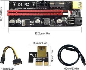 img 3 attached to Dual 6Pin Graphics Extension Ethereum Cable 6Pcs