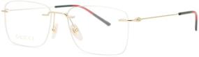 img 1 attached to Gucci 0399O 002 Rimless Eyeglasses