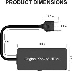 img 1 attached to Original Xbox HD Link Cable - HDMI Converter Automatically Detects and Converts Composite Signals to 1080P Output, Enhancing Compatibility with Original Xbox System