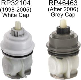 img 2 attached to 💧 High-Quality Cartridge Replacement for Delta Monitor 17 Series Shower Faucet Valve (2006-Present) - Includes RP46073 Seat and Spring Adapter