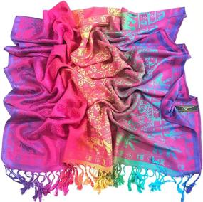 img 2 attached to CJ Apparel Elephant Pashmina Seconds Women's Accessories in Scarves & Wraps