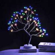 🌳 extrafein artificial bonsai tree lights - 108led colorful fairy lamp for table decor, battery/usb operated, lit tree centerpieces for jewelry holder, christmas festival decoration, mini night light with enhanced seo логотип