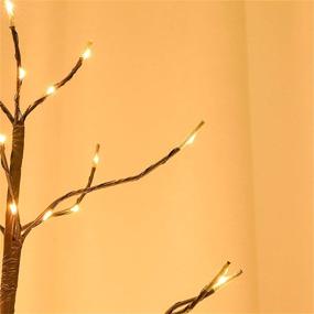 img 3 attached to 🌲 3ft 219L Warm White Artificial Tree Decoration - Leruckdite Brown LED Tree Light for Bedroom, Indoor/Outdoor, Home Festival, Party, Wedding, Christmas