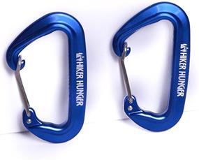 img 3 attached to 🔒 Premium 12 kN Wiregate Aluminum Carabiners (2 pack) – Durable, Snag-Free & Lightweight Carabiners