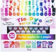 🌈 vibrant rainbow party kit: tulip one-step tie-dye kit - 15 color selection logo