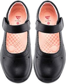 img 4 attached to JABASIC Girls' School Dress Shoes - Stylish Girls' Shoes and Flats for School