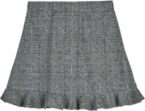 img 1 attached to 👗 Houndstooth Pencil Skirt for Girls by Amy Byer - Button Accent