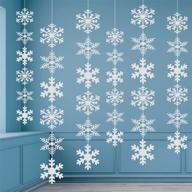 ❄️ enchanting snowflake decorations: sparkling ornaments for your snowflakes wonderland party supplies logo