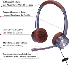 img 3 attached to 🎧 Beebang USB Headset: Professional Noise Canceling Mic for Office Calls, Skype, and Business Meetings