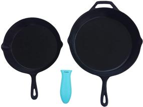 img 1 attached to Турецкий силиконовый накладка на горячую ручку 2-Pack от Crucible Cookware