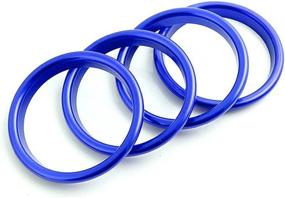 img 3 attached to Xotic Tech AC Air Outlet Ring Cover Trim Compatible With Audi A3 S3 RS3 2013-2020 (Blue) -4Pcs