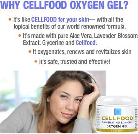 img 2 attached to 🌿 Cellfood Oxygen Gel: Nutrient Rich Moisturizer & Fine Line Reducer - Aloe Vera, Lavender Blossom Extract, and Glycerine - Hypoallergenic, Non-GMO - 2 fl oz