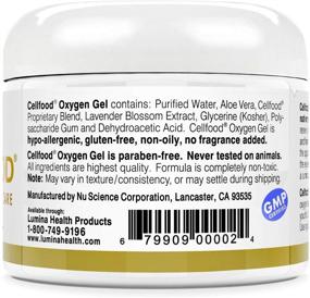 img 3 attached to 🌿 Cellfood Oxygen Gel: Nutrient Rich Moisturizer & Fine Line Reducer - Aloe Vera, Lavender Blossom Extract, and Glycerine - Hypoallergenic, Non-GMO - 2 fl oz