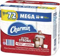 🧻 charmin ultra strong toilet paper mega rolls - 18 count, 286 sheets per roll - high-quality bathroom tissue for lasting durability logo