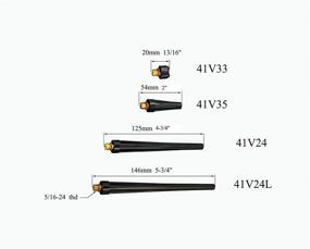 img 3 attached to 🔧 Medium TIG Back Caps for SR PDA DB WP 9 20 25 TIG Welding Torch - Pack of 5