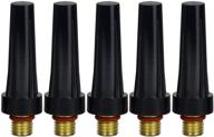 🔧 medium tig back caps for sr pda db wp 9 20 25 tig welding torch - pack of 5 logo