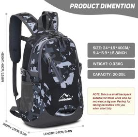 img 3 attached to Cycling Backpack Sunhiker Resistant Lightweight Backpacks for Casual Daypacks