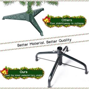img 2 attached to JEFEE 6FT Christmas Tree: Artificial Pin Tree with Metal Stand - Indoor & Outdoor Xmas Decoration, Green (777Tips)
