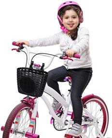 img 2 attached to 🚲 Garneck Children Bike Basket: Easy Installation, Detachable Front Handlebar Basket for Kids Bike - Black, Size S