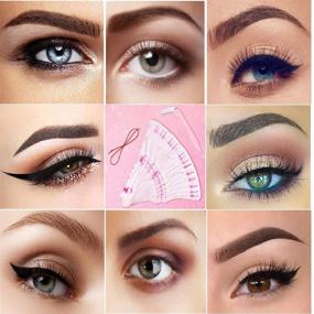 img 1 attached to 💁 Women's Reusable Eyebrow Stencil Kit - 23 Trendy Styles for Effortless 3-Minute Eyebrow Makeup - Fashionable Eyebrow Shaper Template Tools
