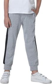 img 3 attached to Sykooria Drawstring Elastic Striped Sweatpants