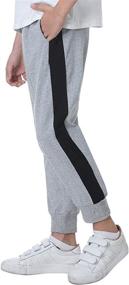 img 4 attached to Sykooria Drawstring Elastic Striped Sweatpants