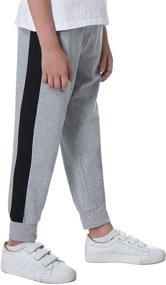 img 2 attached to Sykooria Drawstring Elastic Striped Sweatpants