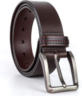 monttier extra durable top grain leather belt for men | stylish accessories logo