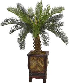 img 4 attached to Почти натуральная искусственная кашпо Cycas