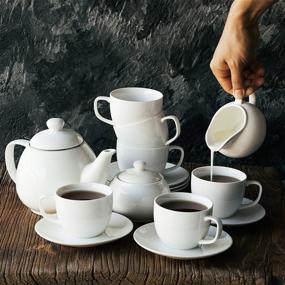 img 3 attached to ☕ Porcelain Tea Creamer Service Saucer: Elevate Your Tea Experience