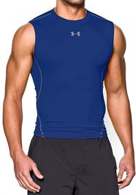 img 4 attached to 👕 Optimized Under Armour Men's HeatGear Armour Sleeveless Compression T-Shirt