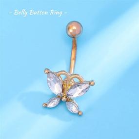 img 3 attached to DRESBE Crystal Butterfly Piercing Accessories