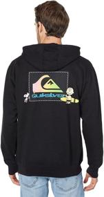 img 1 attached to 👦Пуловер с капюшоном Quiksilver Boy's Peanuts x Quiksilver Cool Kids: Стильный комфорт для модных мальчиков