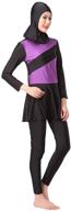 👙 gladthink women's muslim burkini 3-piece lady's swimsuit swimwear: stylish coverage for modest poolside fashion logo