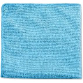 img 3 attached to 🧽 Rubbermaid Commercial 12" x 12" Microfiber Light Duty Cleaning Cloth, Blue, 24-Pack for Efficient Cleaning (1820579)