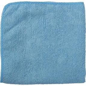 img 2 attached to 🧽 Rubbermaid Commercial 12" x 12" Microfiber Light Duty Cleaning Cloth, Blue, 24-Pack for Efficient Cleaning (1820579)