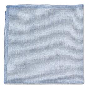 img 1 attached to 🧽 Rubbermaid Commercial 12" x 12" Microfiber Light Duty Cleaning Cloth, Blue, 24-Pack for Efficient Cleaning (1820579)