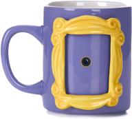 📸 friends tv show picture frame mug, monica's peephole design, 330ml logo