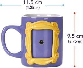 img 3 attached to 📸 Friends TV Show Picture Frame Mug, Monica's Peephole Design, 330ml