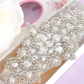 img 2 attached to Pardecor Applique Rhinestone Decoration: Stunning Women's Accessory for Belts