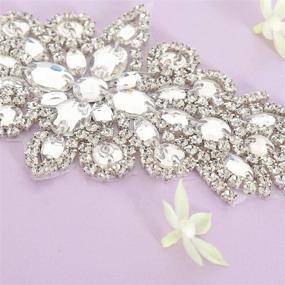 img 3 attached to Pardecor Applique Rhinestone Decoration: Stunning Women's Accessory for Belts