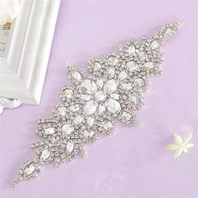 img 4 attached to Pardecor Applique Rhinestone Decoration: Stunning Women's Accessory for Belts