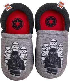 img 1 attached to 👦 Boys LEGO Star Wars Robe Set: Darth Vader Bathrobe Pajamas with Slippers, Sizes 4/5-10/12