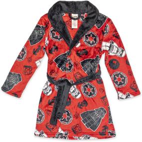 img 3 attached to 👦 Boys LEGO Star Wars Robe Set: Darth Vader Bathrobe Pajamas with Slippers, Sizes 4/5-10/12
