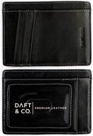 daft co premium blocking minimalist wallets, card cases & money organizers: style meets functionality logo