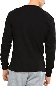 img 1 attached to 🔥 Warmth and Style Combined: Men's Classic Fit Waffle-Knit Heavy Thermal Shirt