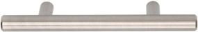 img 3 attached to 🔳 25-Pack Satin Nickel Euro Bar Cabinet Handle - 1/2-inch Diameter, 5.38-inch Length (3-inch Hole Center) by Amazon Basics