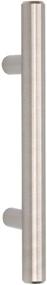 img 2 attached to 🔳 25-Pack Satin Nickel Euro Bar Cabinet Handle - 1/2-inch Diameter, 5.38-inch Length (3-inch Hole Center) by Amazon Basics