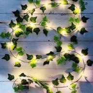 ivy decor string lights with maple leaf garland - 1 pack fairy night lights for home decor, bedroom, or wall decoration (6.5 ft) logo